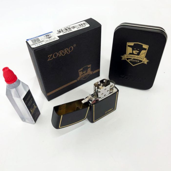 Зажигалка бензиновая Zorro HL-287, зажигалки подарки для мужчин, оригинальная бензиновая зажигалка
