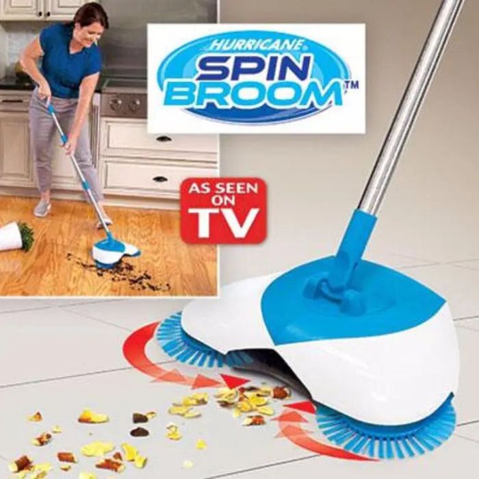 Механическая швабра-веник Hurricane Spin Broom щетка веник эффект пылесоса, Швабра для пола моп