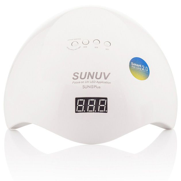 Лампа SUNUV SUN 5 PLUS 48W WHITE UV/LED для полимеризации, Профессиональная лампа для ногтей с таймером