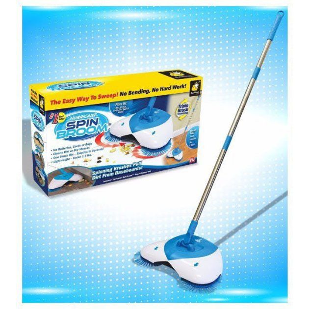 Механическая швабра-веник Hurricane Spin Broom щетка веник эффект пылесоса, Швабра для пола моп