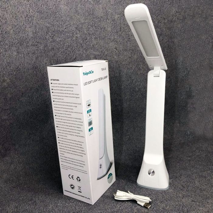 Настольная лампа с аккумулятором Taigexin LED TGX-L6 4.5W 350lm 6500K USB 5V, лампа для стола школьника