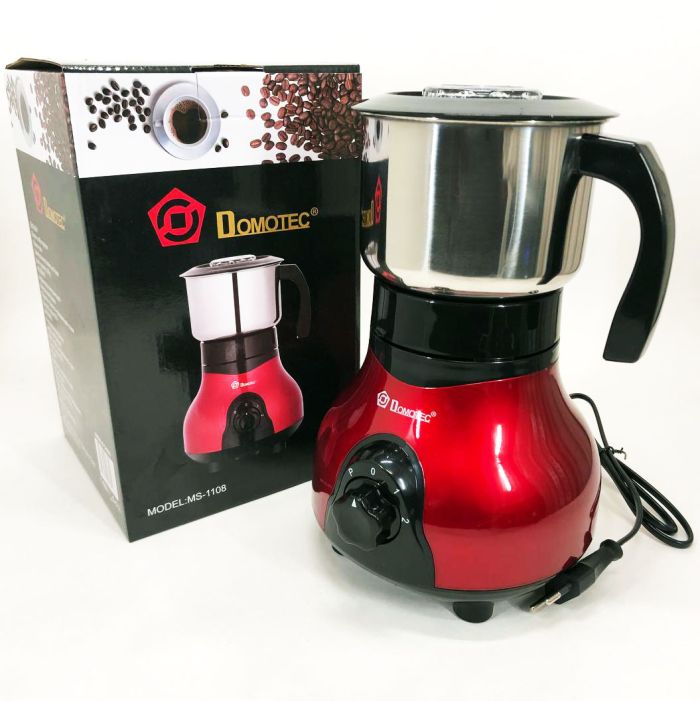 Электрическая кофемолка Domotec MS-1108 600 мл 250 Вт, электрическая кофемолка для турки, роторная кофемолка