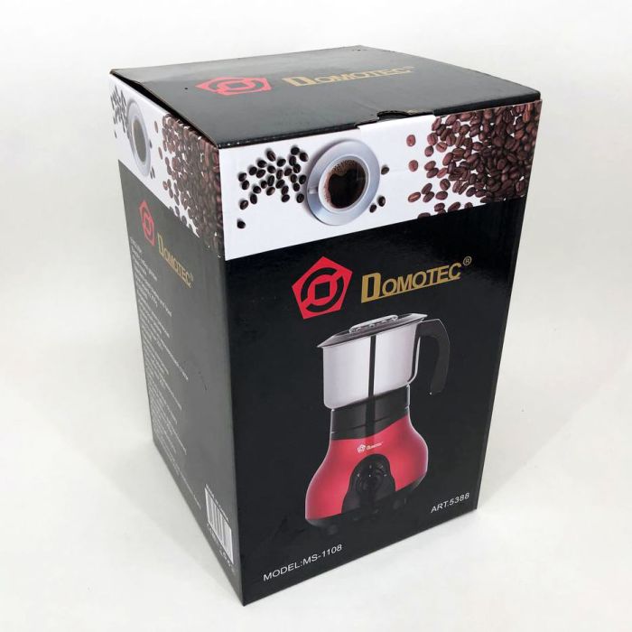 Электрическая кофемолка Domotec MS-1108 600 мл 250 Вт, электрическая кофемолка для турки, роторная кофемолка