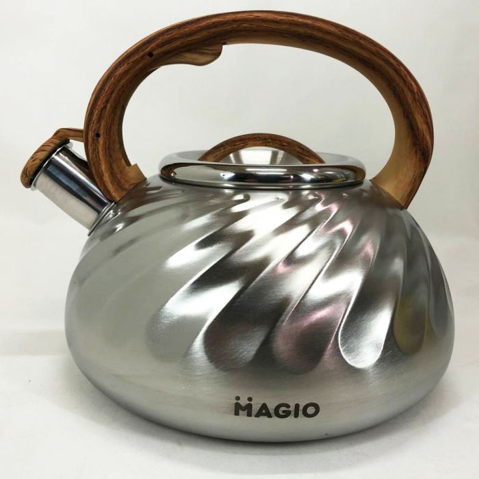 Чайник Magio MG-1194 3 л со свистком, чайник со свистком для индукционной плиты, чайник газовый