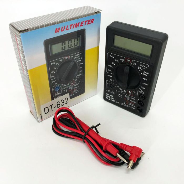 Мультиметр цифровой тестер Digital DT-832 со звуковой прозвонкой, тестер напряжения цифровой
