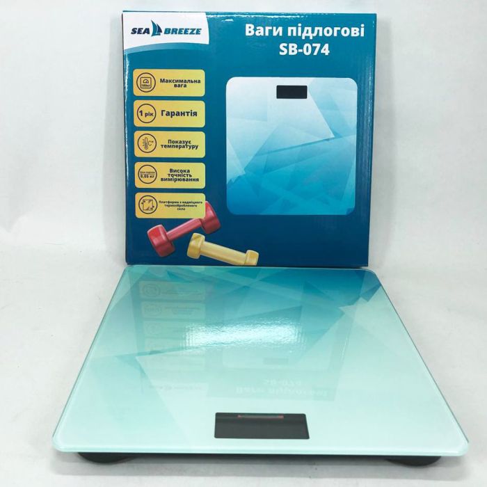 Весы напольные SeaBreeze SB-074, Весы для взвешивания людей, Весы бытовые напольные