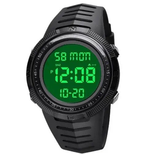 Часы наручные мужские SKMEI 1632BKWT BLACK-WHITE, часы для военнослужащих. Цвет: черный