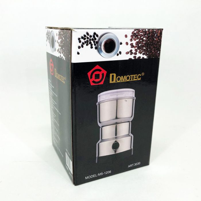 Кофемолка DOMOTEC MS-1206 (150Вт, 70г), электрическая кофемолка для турки, роторная кофемолка
