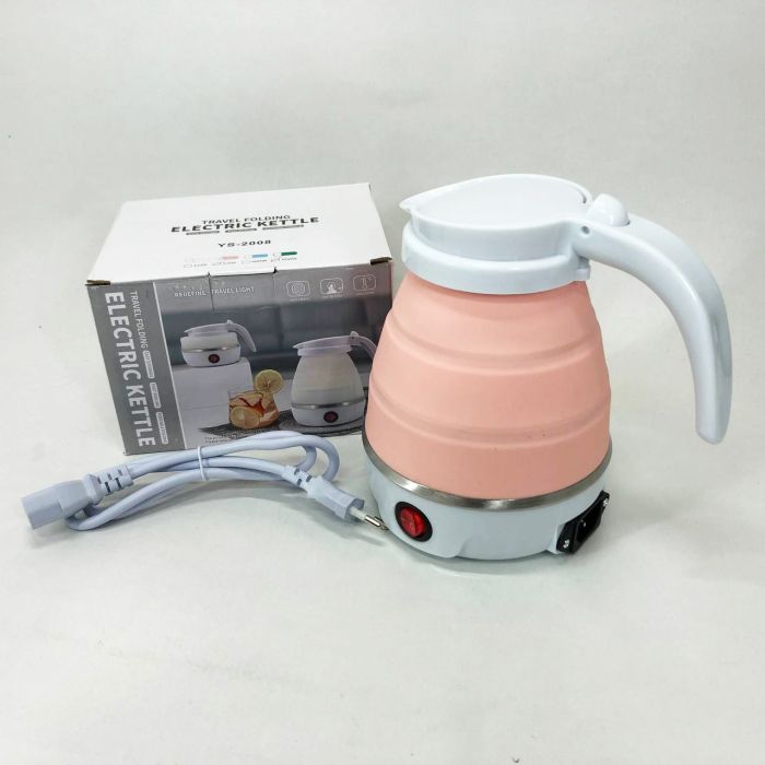 Электрочайник складной Travel Folding 600ml. Цвет: розовый