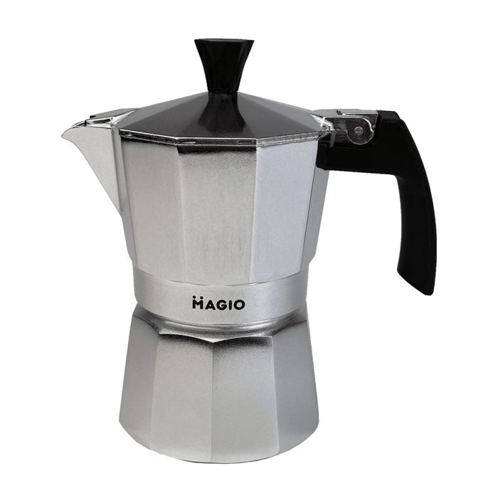 Гейзерная кофеварка Magio MG-1001 150 мл, гейзерная турка для кофе, гейзерная кофеварка из нержавейки