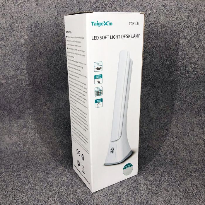 Настольная лампа с аккумулятором Taigexin LED TGX-L6 4.5W 350lm 6500K USB 5V, лампа для стола школьника