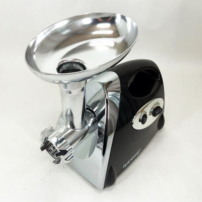 Мясорубка Rainberg RB-675 3800W с соковыжималкой, мясорубка электрическая металл. Цвет: черный