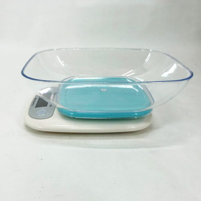 Весы кухонные DOMOTEC MS-125 Plastic, весы пищевые, весы кулинарные. Цвет: голубой