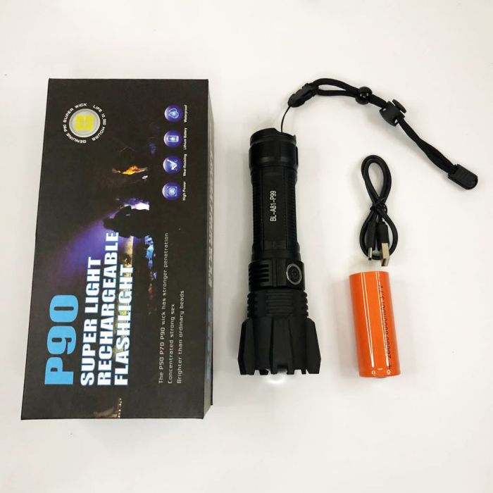 Тактический фонарь Police BL-A81-P99, супер яркий фонарик, сверхмощный фонарик, тактический ручной