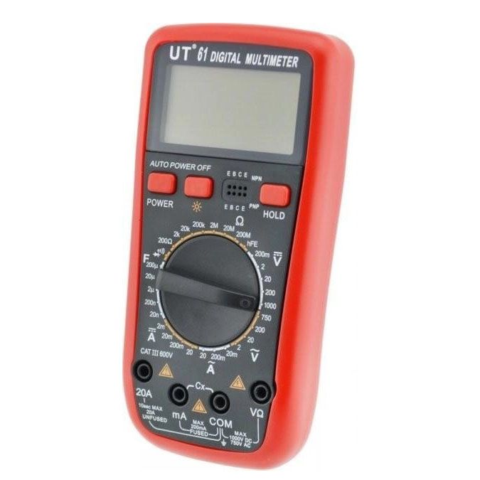 Мультиметр цифровой Digital UT 61 профессиональный тестер вольтметр, качественный мультиметр, цифровой