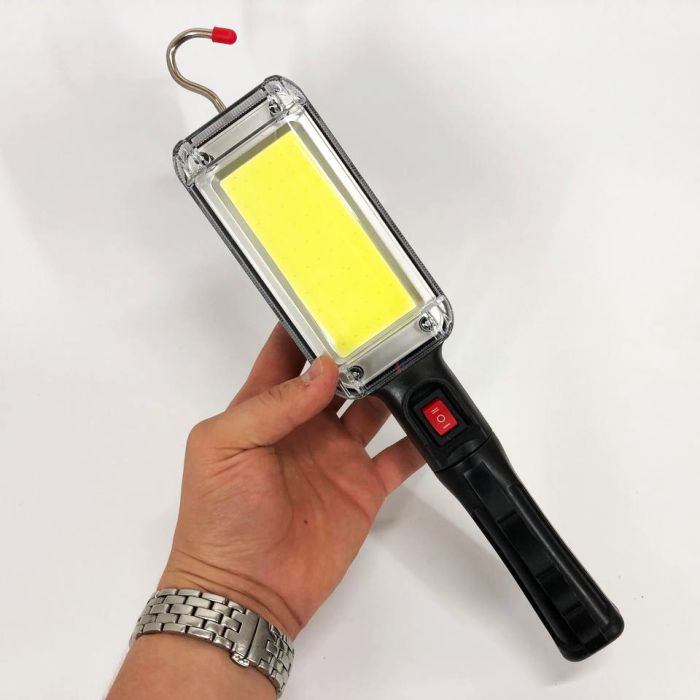 Фонарь кемпинговый ZJ-8859-COB-3 аккумуляторный 18650 х 2, зарядка от micro USB, с магнитом и крючком
