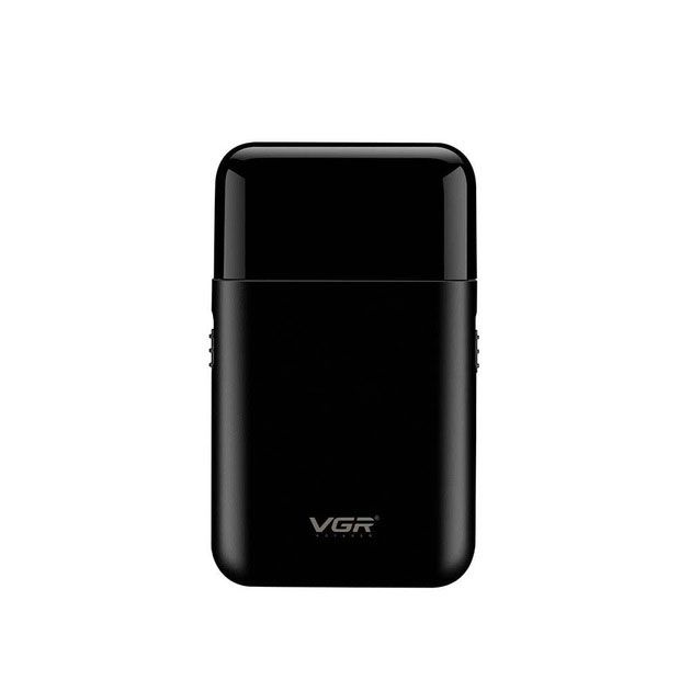 Аккумуляторная мужская мини электробритва VGR V-390 для бритья бороды и усов шейвер. Цвет: черный