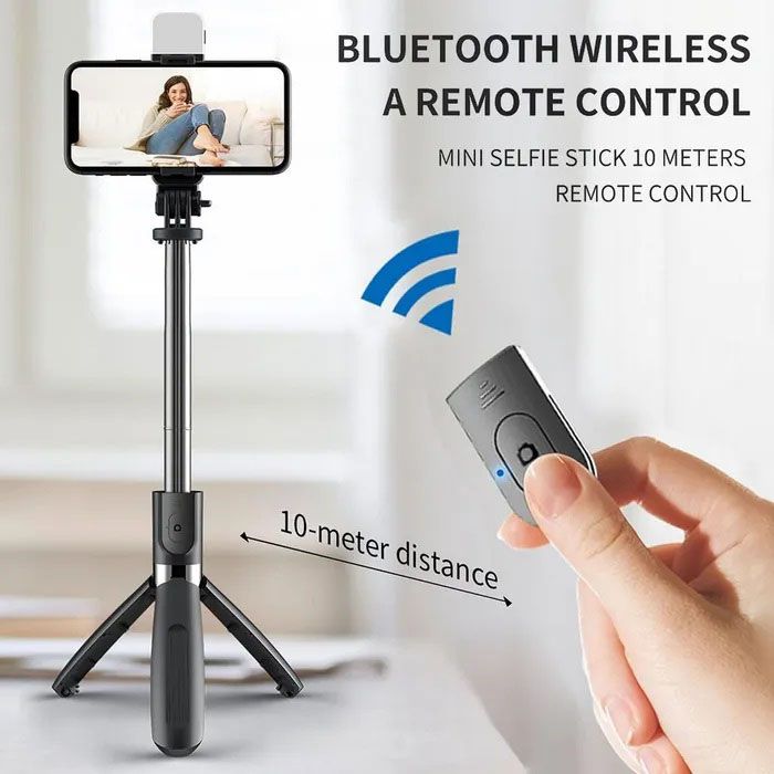 Универсальный штатив тренога для телефона Selfie Stick L02 Bluetooth монопод-трипод штатив селфи палка