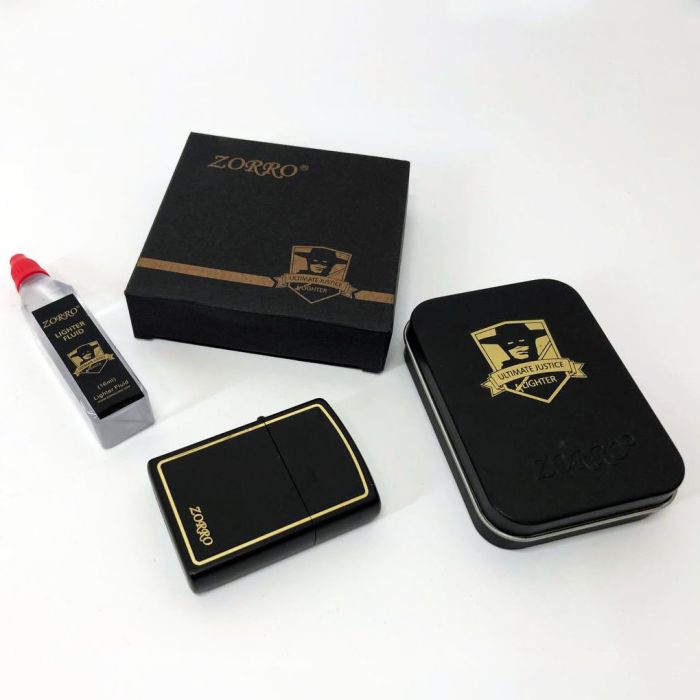 Зажигалка бензиновая Zorro HL-287, зажигалки подарки для мужчин, оригинальная бензиновая зажигалка
