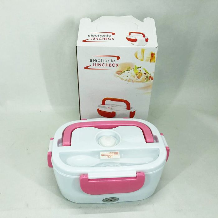 Ланч бокс электрический с подогревом Lunch Heater 220 V Pro, ланч бокс от сети. Цвет: розовый