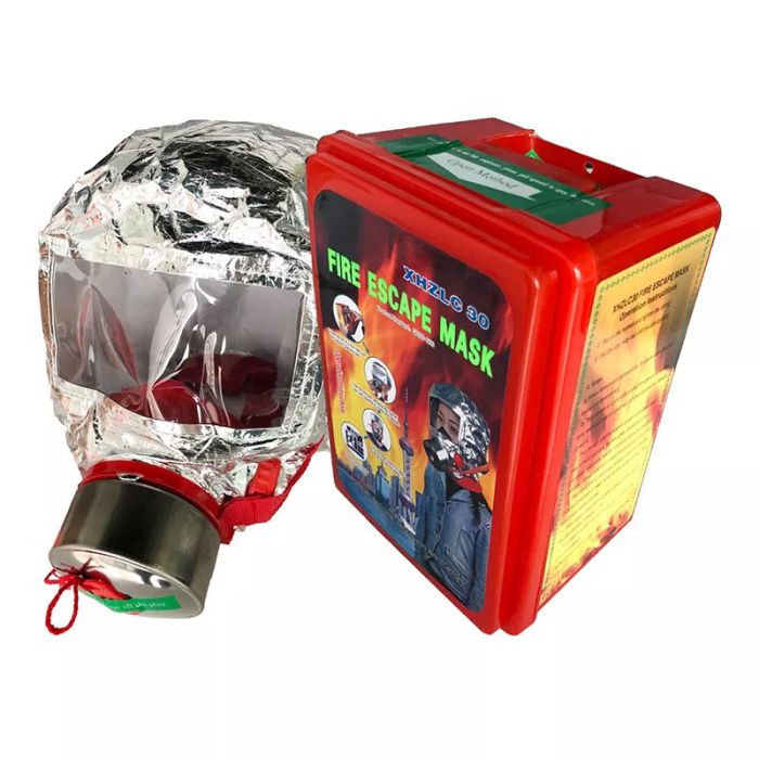 Маска противогаз из алюминиевой фольги, панорамный противогаз Fire mask защита головы от радиации
