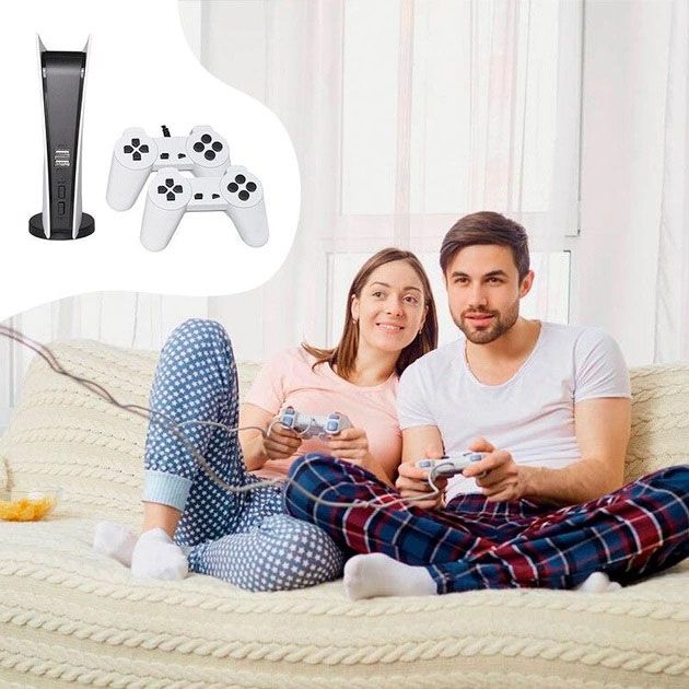 Игровая консоль ретро приставка для телевизора Dendy Game Station GS5 200 игр 8 Bit