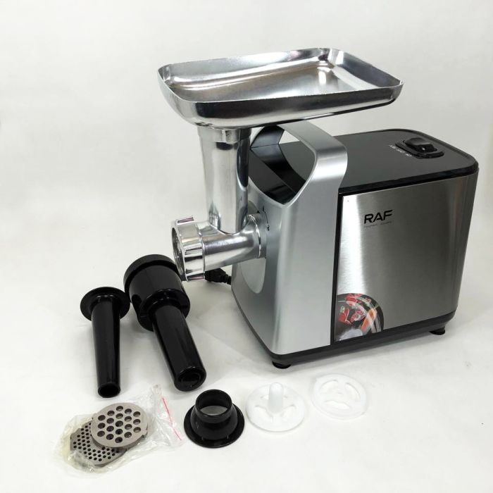 Электрическая мясорубка RAF R.3396 с функцией реверс 2500W, электромясорубка для дома