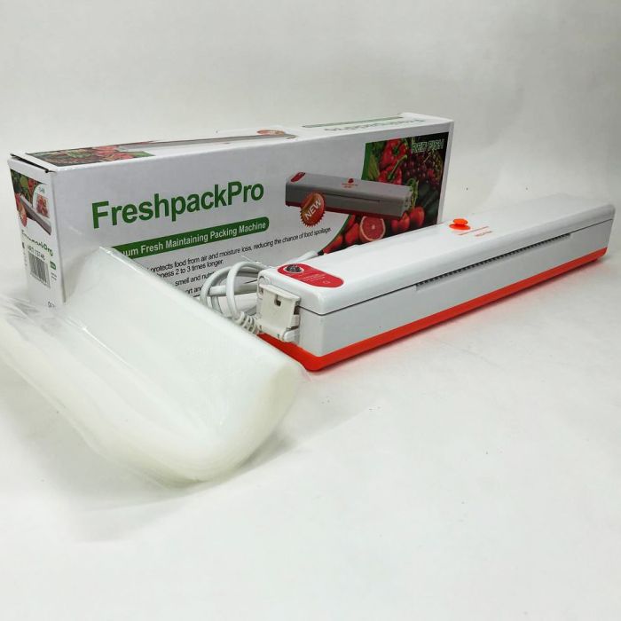 Вакууматор Freshpack Pro вакуумный упаковщик еды, бытовой. Цвет: оранжевый