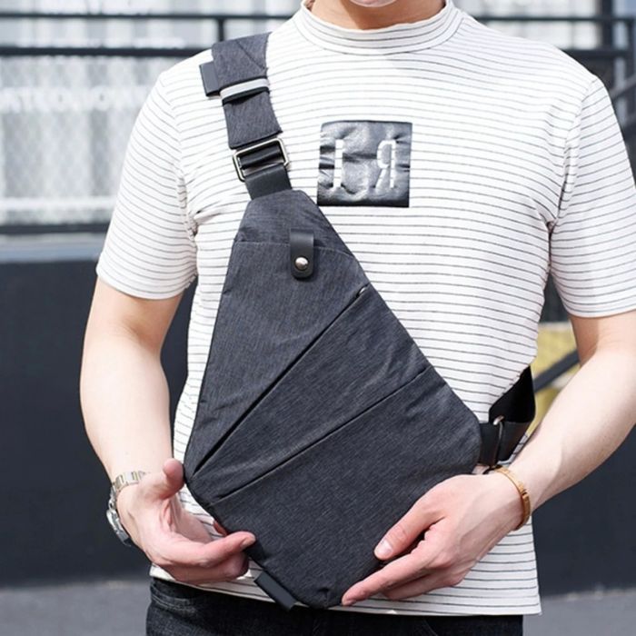 Сумка тактическая Cross Body мессенджер из ткани, сумка тактическая наплечная. Цвет: черный