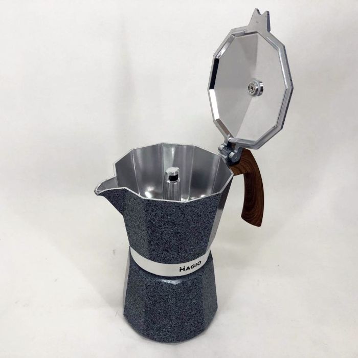 Гейзерная кофеварка Magio MG-1011 300 мл, гейзерная кофеварка для индукции, кофеварка для дома