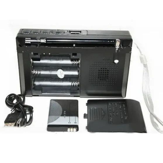 Портативная колонка радио MP3 USB Golon RX-6622. Цвет: серебряный