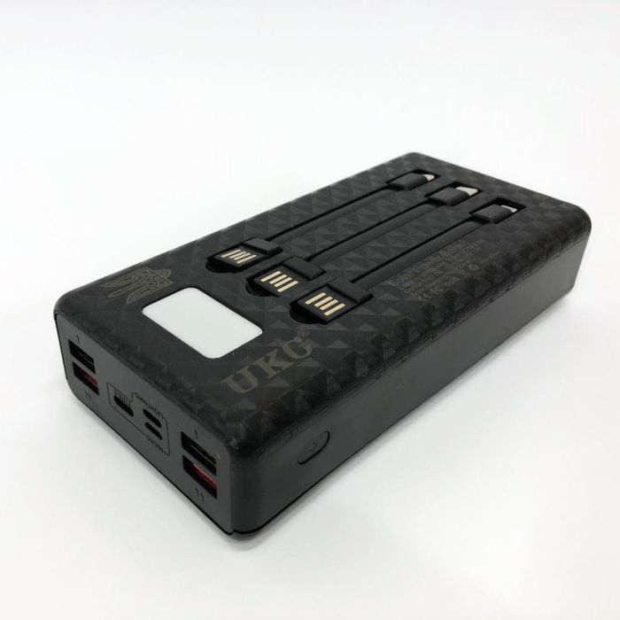 Портативная мобильная зарядка (Павербанк) POWER BANK SOLAR 60000MAH, переносной аккумулятор для телефона