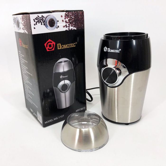 Кофемолка DOMOTEC MS-1107, электрическая кофемолка для турки, портативная кофемолка, измельчитель кофе