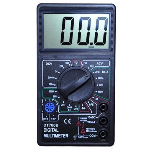 Цифровой мультиметр Digital DT700B c большим дисплеем, тестер для измерения напряжения, качественный