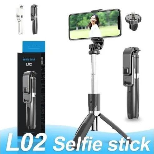 Универсальный штатив тренога для телефона Selfie Stick L02 Bluetooth монопод-трипод штатив селфи палка
