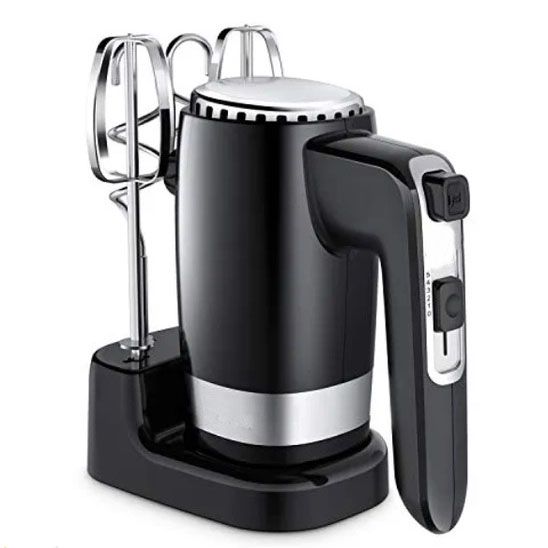 Миксер ручной Rainberg RB-2216 (5 скоростей, 2 насадки и подставка) 600W, мощный миксер блендер ручной