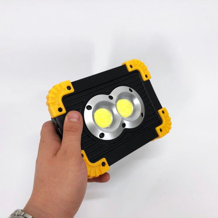 Прожектор светодиодный X-Balog L802-20W-2COB+1W, фонарь прожектор светильник, аварийная лампа