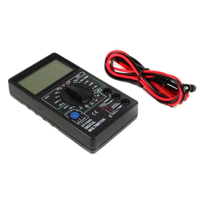 Цифровой мультиметр Digital Tech DT700D большой дисплей (со звуком), мультиметр с защитой