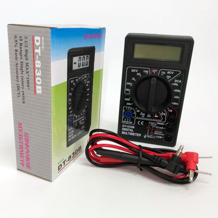 Цифровой мультиметр тестер Digital DT-830B, тестер для измерения напряжения, качественный мультиметр