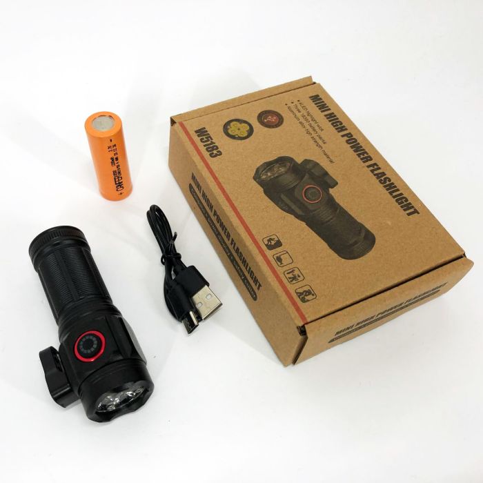 Ручной фонарик W5183-4XHP360, Фонарь ручной мощный, Тактичный фонарь, Карманный мини фонарь