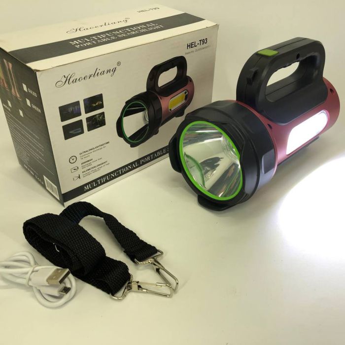 Фонарь переносной кемпинг T93-LED+COB с функцией PowerBank, повербанк, солнечная батарея