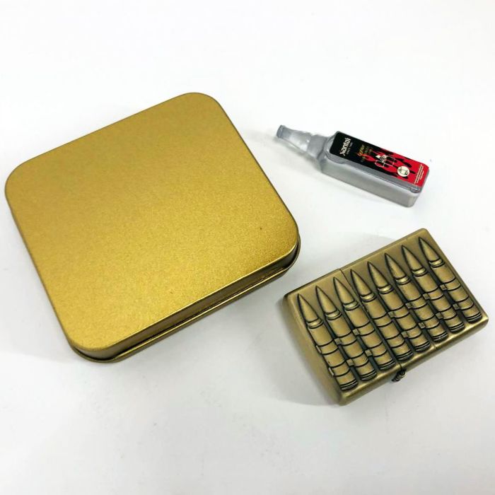Зажигалка бензиновая в подарочной коробке 367-1, зажигалка подарок на день рождения, необычная зажигалка