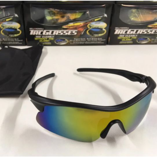 Очки тактические солнцезащитные TAG GLASSES поляризованные антибликовые для водителей разноцветные