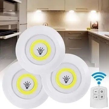 Набор из трёх LED Ламп BAILONG BL-1012 с Пультом и Таймером Отключения Два Режима Яркости