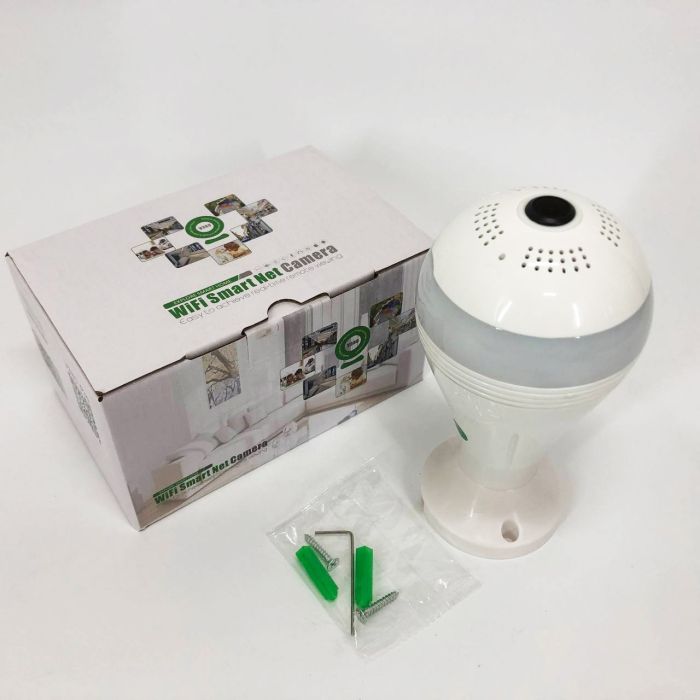 Камера видеонаблюдения лампочка SMART+DVR WI-FI H302 \ CAD-B13, Панорамная камера видеонаблюдения