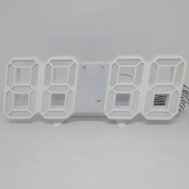 Часы настольные LY-1089 с белой подсветкой LED белые, Часы электронные светящиеся, Электронные часы VST