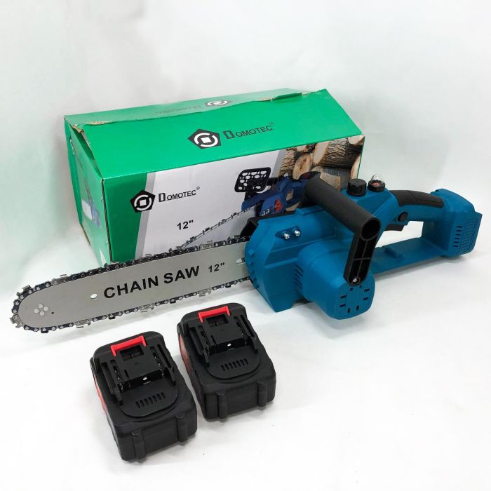 Аккумуляторная цепная пила Chain Saw 12'' (30см) DOMOTEC Цепная Пила на аккумуляторах для дома