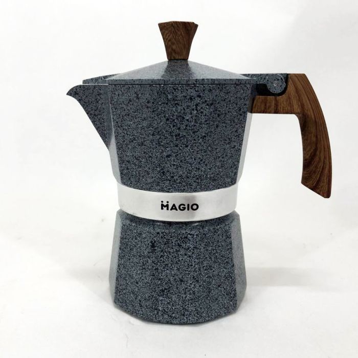 Гейзерная кофеварка Magio MG-1010 150 мл, гейзерная кофеварка для плиты, кофейник гейзерный
