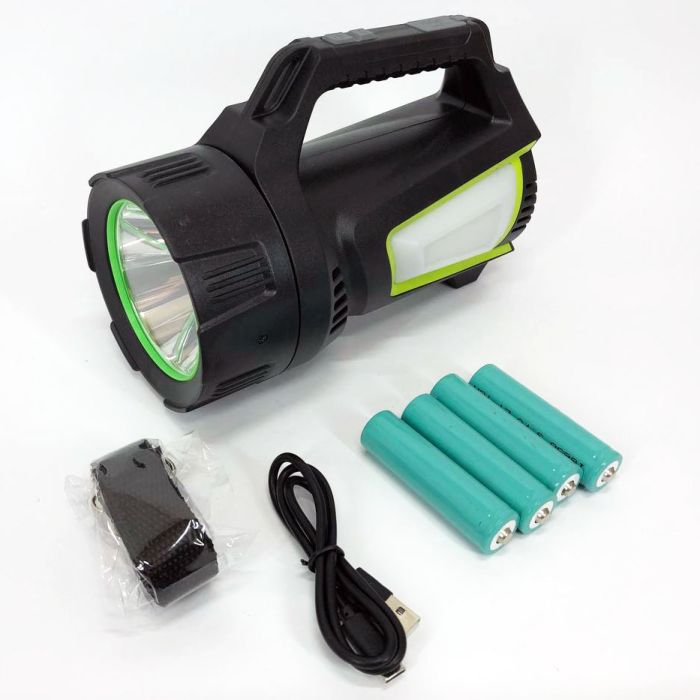 Фонарь кемпинг переносной T100A-10W+2COB с боковыми LED white/red/blue, Аккумуляторная лампа для кемпинга