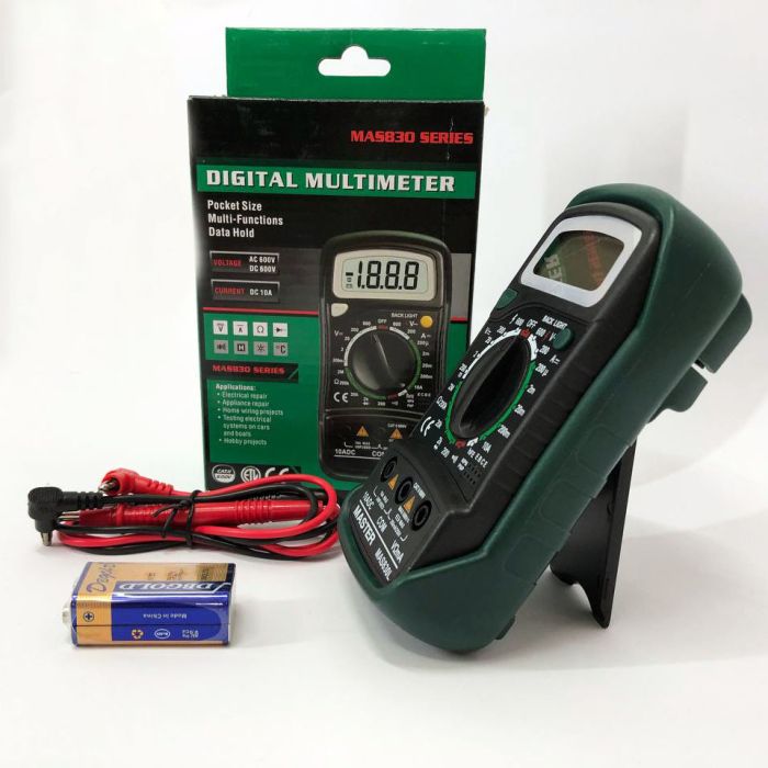 Мультиметр универсальный цифровой тестер Mastech MAS830L, тестер профессиональный, для дома